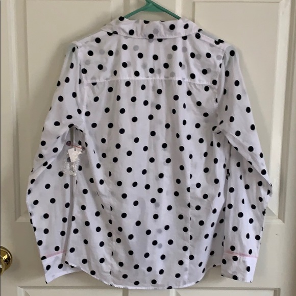 Crown & Ivy Polka-Dot Blouse - Picture 2 of 5